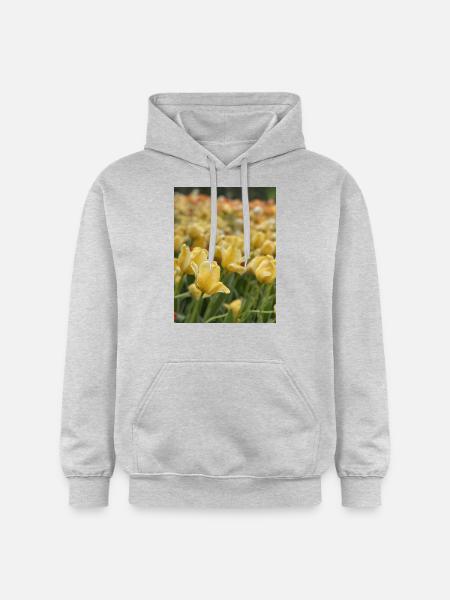 Tulipe Jaune mer - Sweat à capuche Softstyle® Gildan Unisexe - gris clair chiné