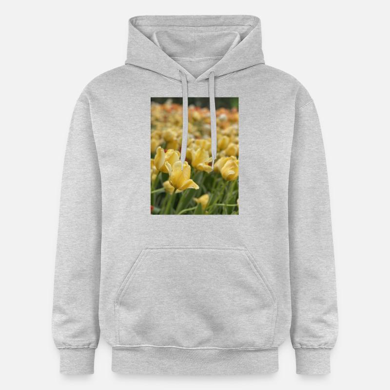 Tulipe Jaune mer - Sweat à capuche Softstyle® Gildan Unisexe - gris clair chiné