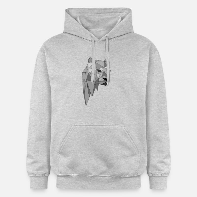 idée cadeau Leopard Panther - Sweat à capuche Softstyle® Gildan Unisexe - gris clair chiné