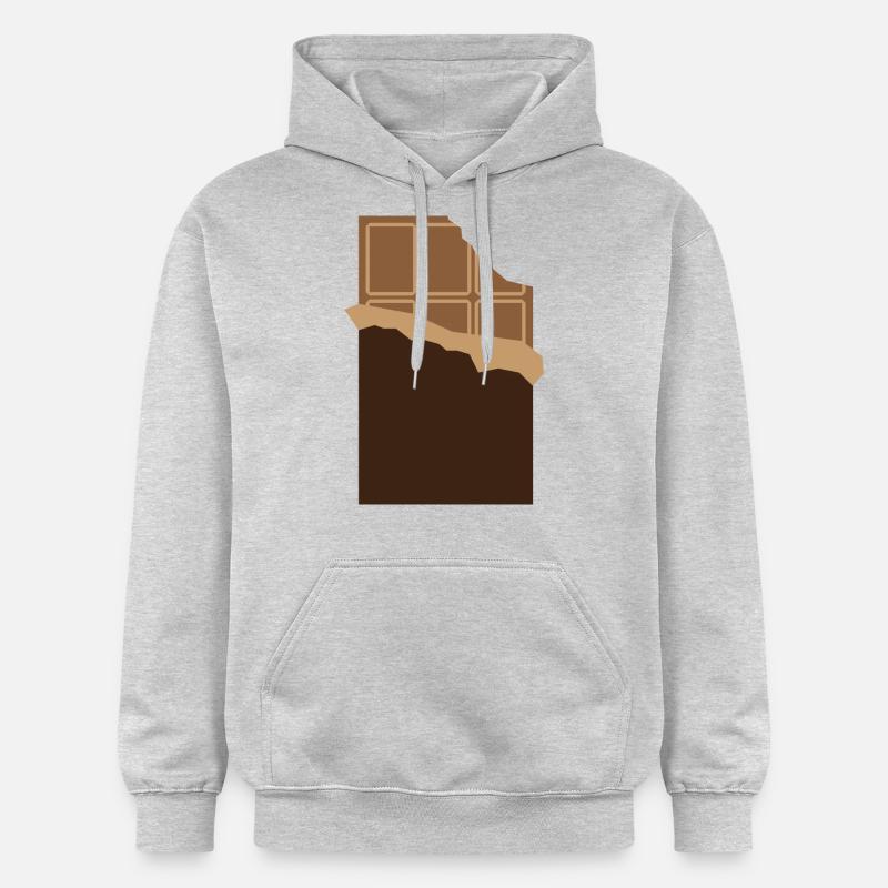 Une barre de chocolat - Sweat à capuche Softstyle® Gildan Unisexe - gris clair chiné