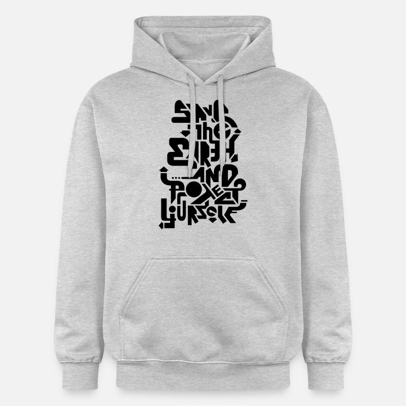 saveprotect_1f - Sweat à capuche Softstyle® Gildan Unisexe - gris clair chiné