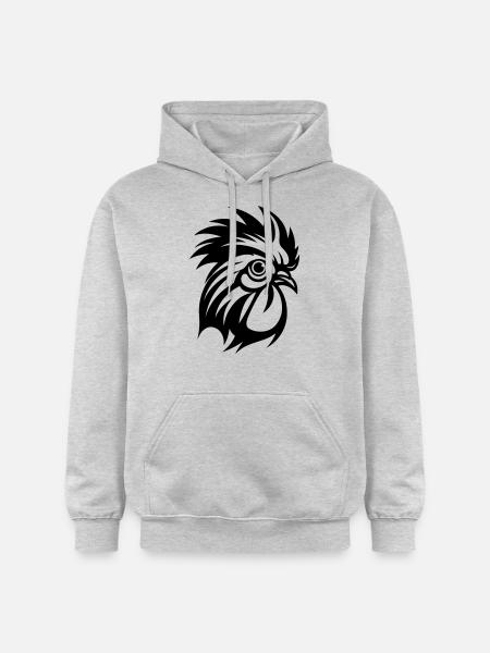 Rooster Animal - Gildan Unisex Softstyle® Midweight Hoodie - light heather grey
