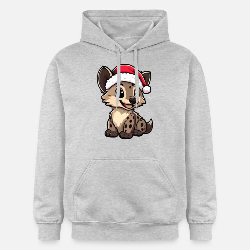 Hyène Noël Noël - Sweat à capuche Softstyle® Gildan Unisexe - gris clair chiné