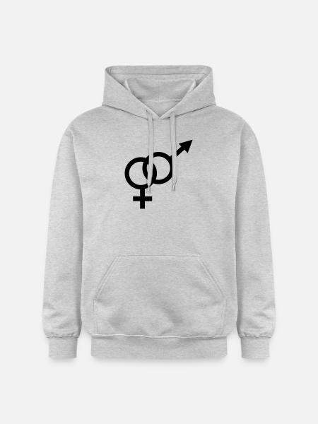 Amour - Sweat à capuche Softstyle® Gildan Unisexe - gris clair chiné