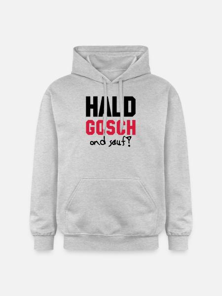 hald gosch ond sauf ! - Gildan Unisex Softstyle® Midweight Hoodie - light heather grey