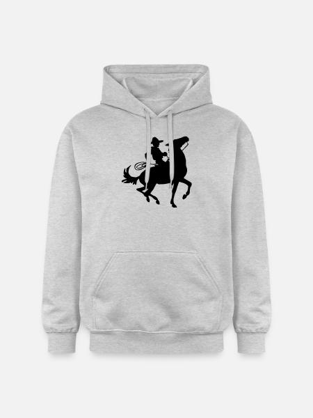 cowboy - Sweat à capuche Softstyle® Gildan Unisexe - gris clair chiné