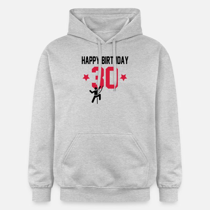 30 - Sweat à capuche Softstyle® Gildan Unisexe - gris clair chiné