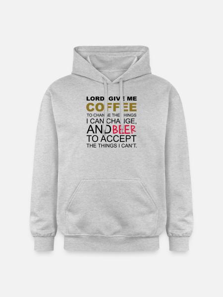 Coffee & Beer - Gildan Unisex Softstyle® Midweight Hoodie - light heather grey