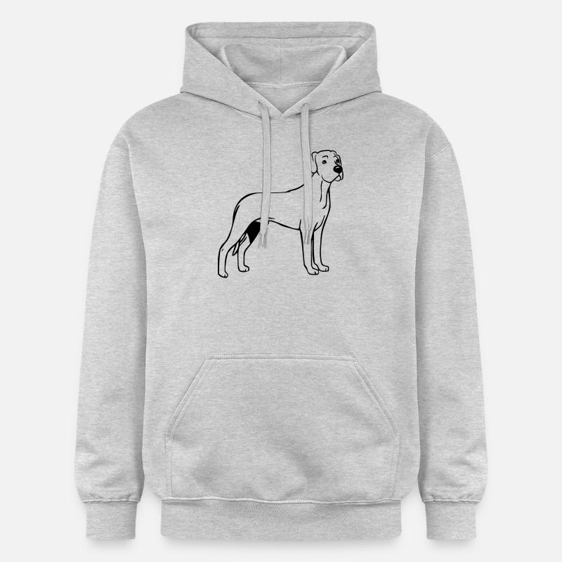 Chien Rhodesian Ridgeback - Sweat à capuche Softstyle® Gildan Unisexe - gris clair chiné