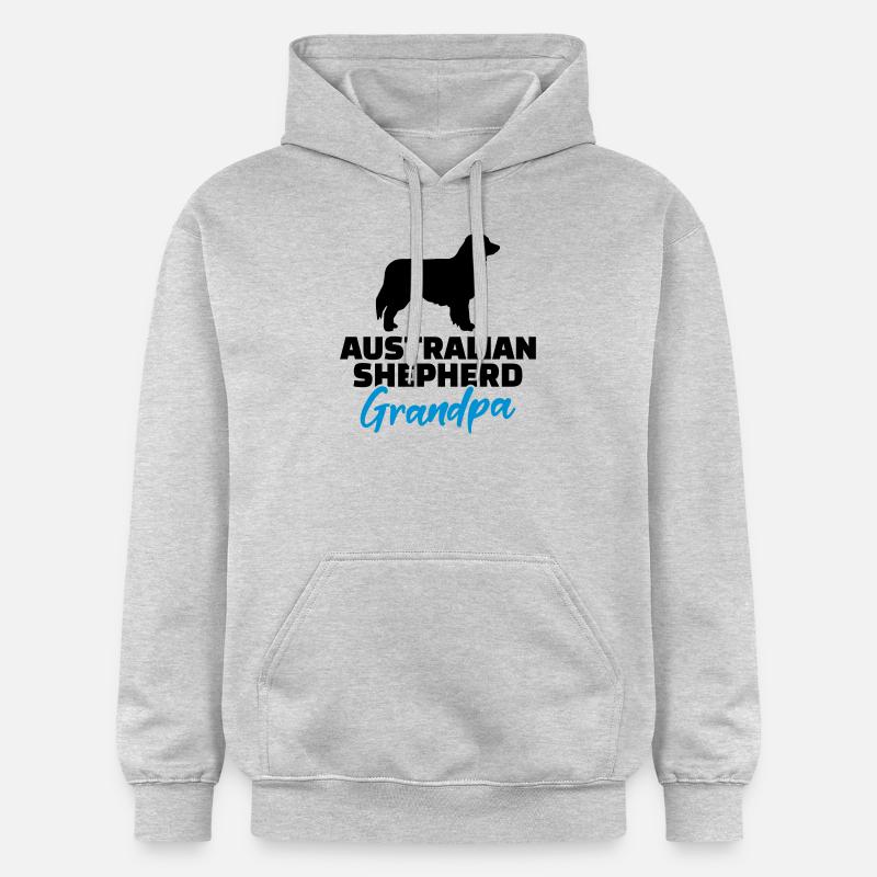 Australian shepherd - Sweat à capuche Softstyle® Gildan Unisexe - gris clair chiné