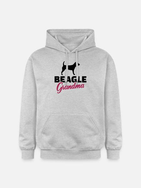 Beagle - Gildan Unisex Softstyle® Midweight Hoodie - Hellgrau meliert