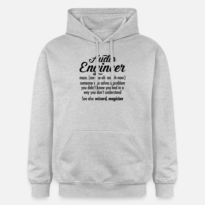 Audio Engineer - Definition - Sweat à capuche Softstyle® Gildan Unisexe - gris clair chiné