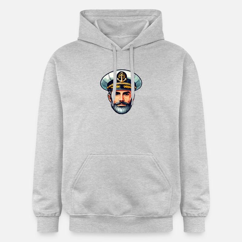 Capitaine marin - Sweat à capuche Softstyle® Gildan Unisexe - gris clair chiné