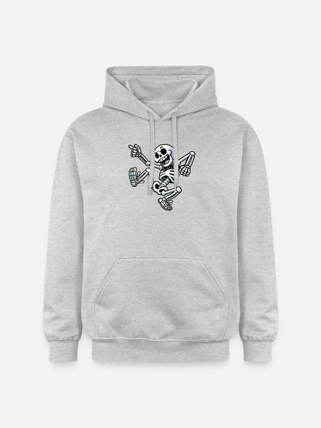 Skull Dancing - Gildan Unisex Softstyle® Midweight Hoodie - Hellgrau meliert
