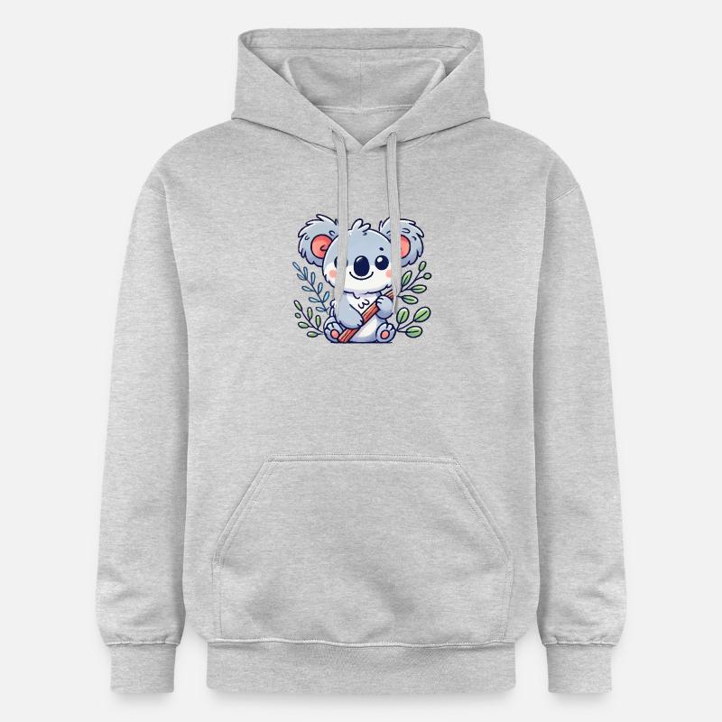Bande dessinée Koala Bear - Sweat à capuche Softstyle® Gildan Unisexe - gris clair chiné