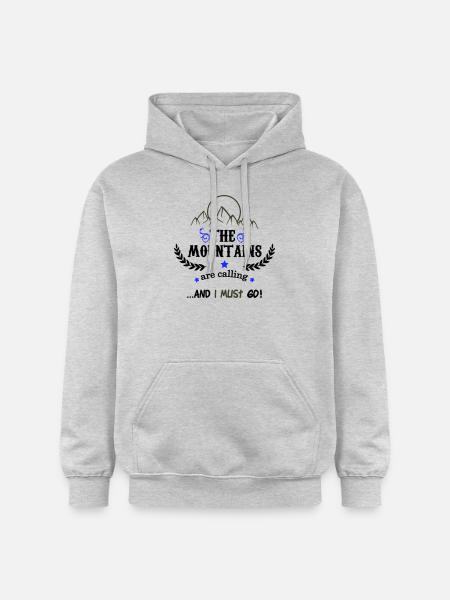 the mountains are calling 02 - Gildan Unisex Softstyle® Midweight Hoodie - light heather grey