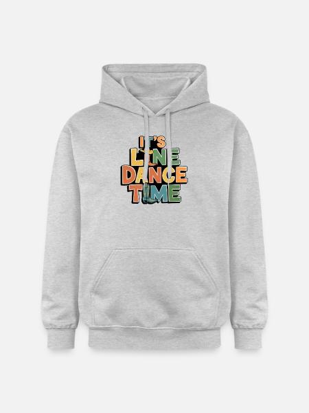 Line Dance Time Line Dancing min lidenskap - Gildan Unisex Softstyle® Midweight Hoodie - lysgrå melert