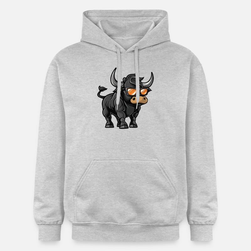 Taurus Bande dessinée Cool - Sweat à capuche Softstyle® Gildan Unisexe - gris clair chiné