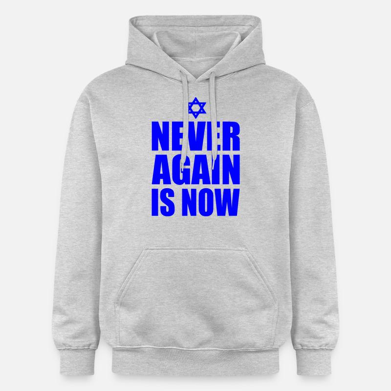 Never again is now - Sweat à capuche Softstyle® Gildan Unisexe - gris clair chiné