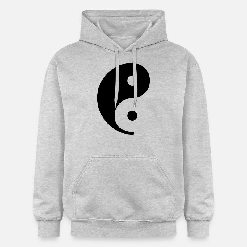 YIN & YANG - juste 01 - Sweat à capuche Softstyle® Gildan Unisexe - gris clair chiné