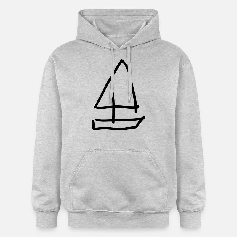schiffchen - Gildan Unisex Softstyle® Midweight Hoodie - Hellgrau meliert