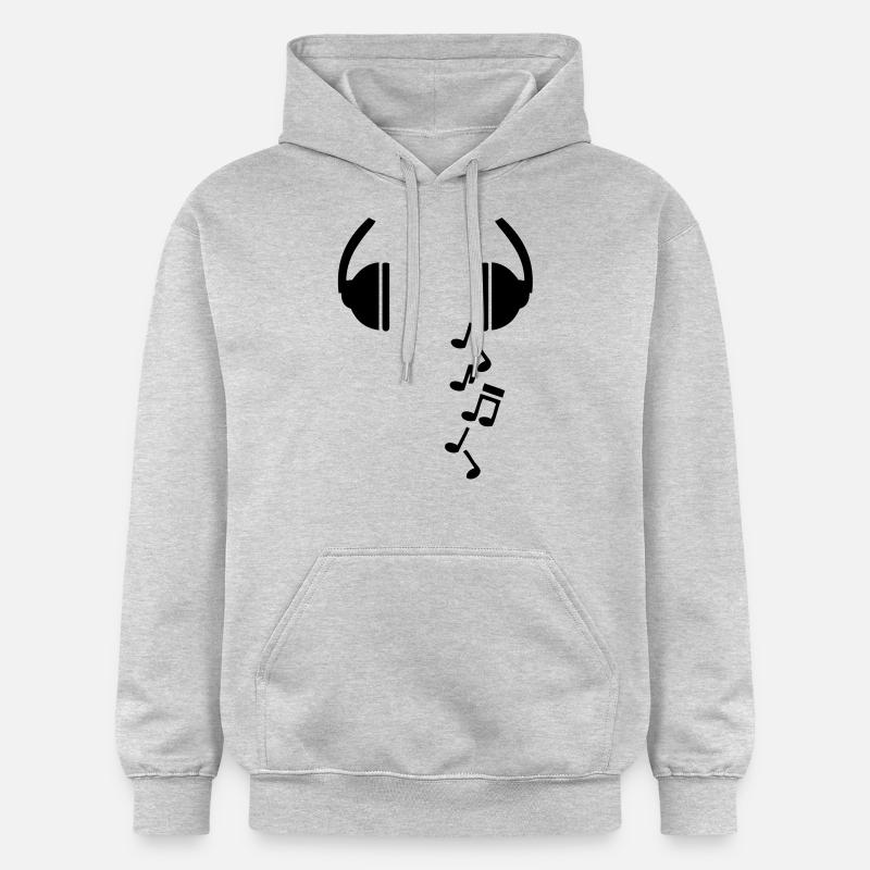 noten_kopfhoehrer - Sweat à capuche Softstyle® Gildan Unisexe - gris clair chiné