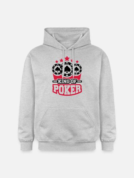 king_of_poker_c2 - Gildan Unisex Softstyle® Midweight Hoodie - Hellgrau meliert