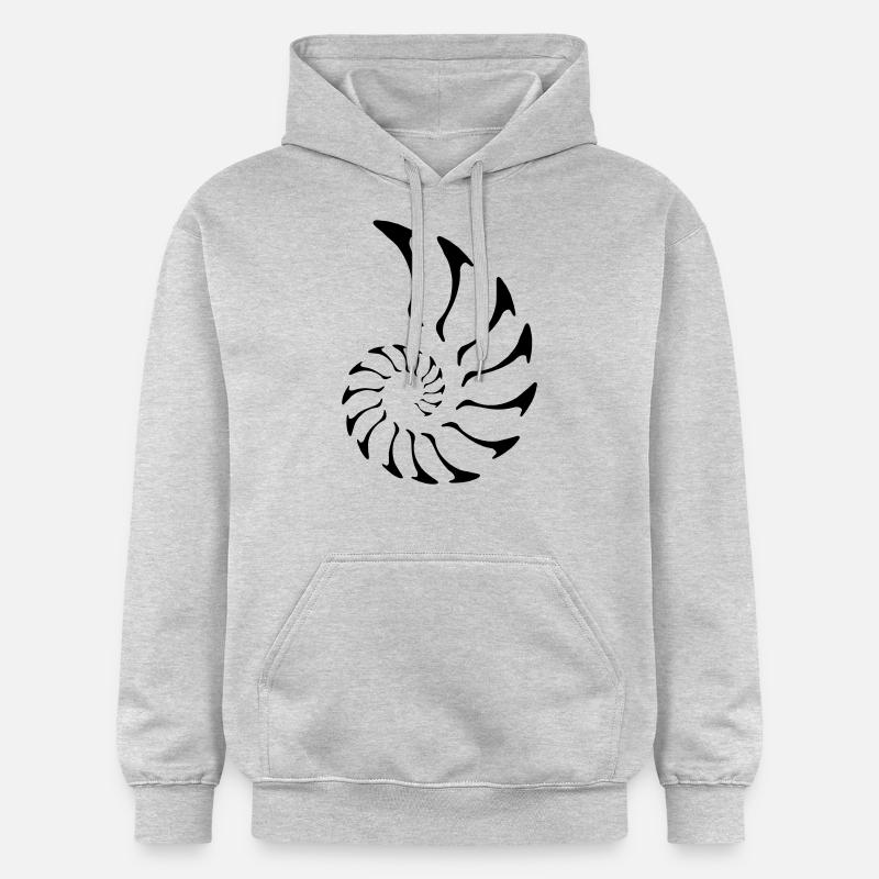 nautilus fibonacci - Sweat à capuche Softstyle® Gildan Unisexe - gris clair chiné