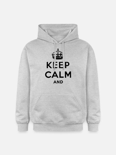 Keep calm and ... - Gildan Unisex Softstyle® Midweight Hoodie - Hellgrau meliert