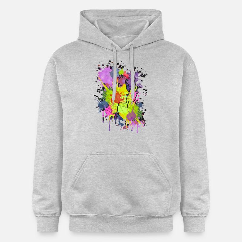 chefs d'éclaboussure - Sweat à capuche Softstyle® Gildan Unisexe - gris clair chiné