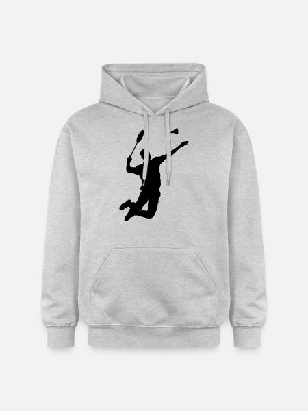Bedminton - Sweat à capuche Softstyle® Gildan Unisexe - gris clair chiné