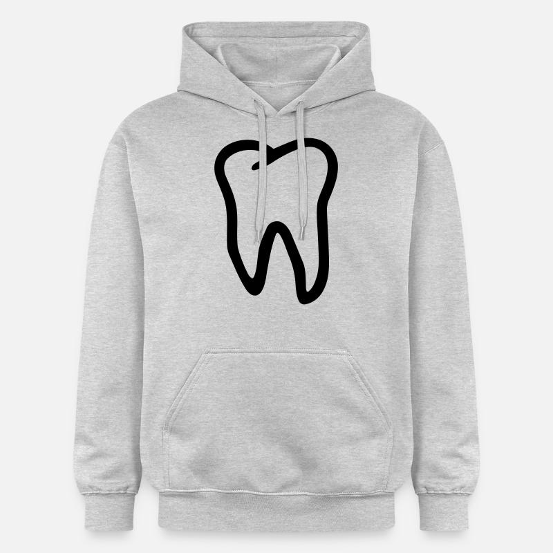 Dent - Sweat à capuche Softstyle® Gildan Unisexe - gris clair chiné