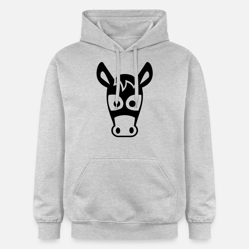 Bourrique - Sweat à capuche Softstyle® Gildan Unisexe - gris clair chiné