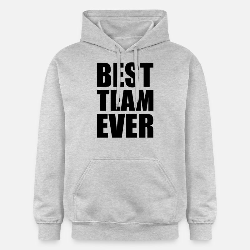 Best team ever - Sweat à capuche Softstyle® Gildan Unisexe - gris clair chiné