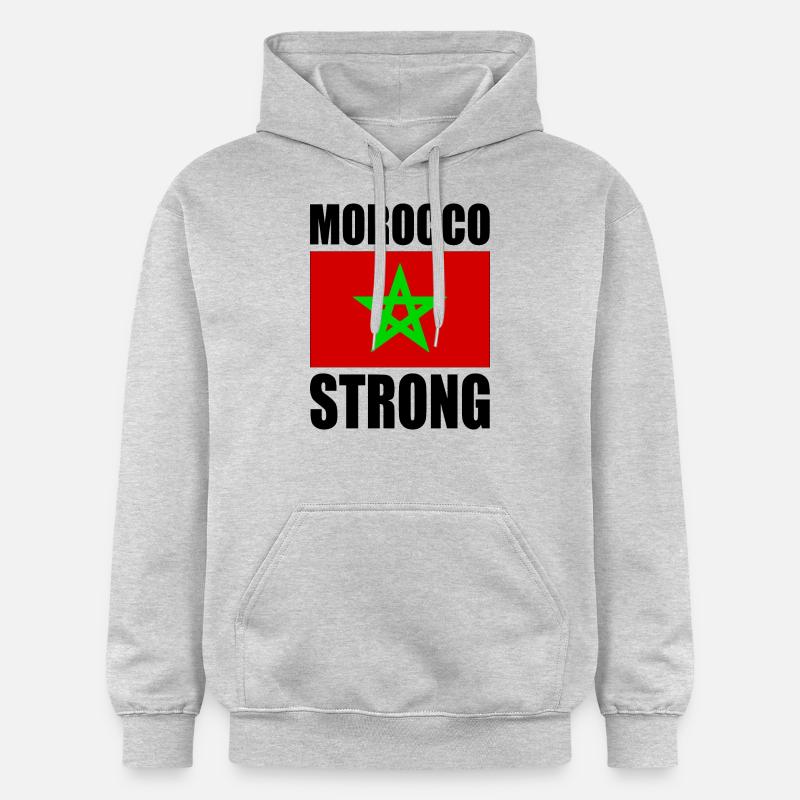 Morocco strong - Sweat à capuche Softstyle® Gildan Unisexe - gris clair chiné