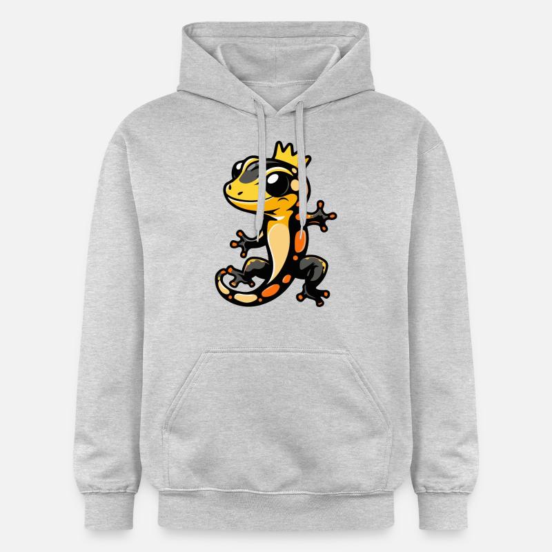 Lizard Comic Crown - Gildan Unisex Softstyle® Midweight Hoodie - light heather grey
