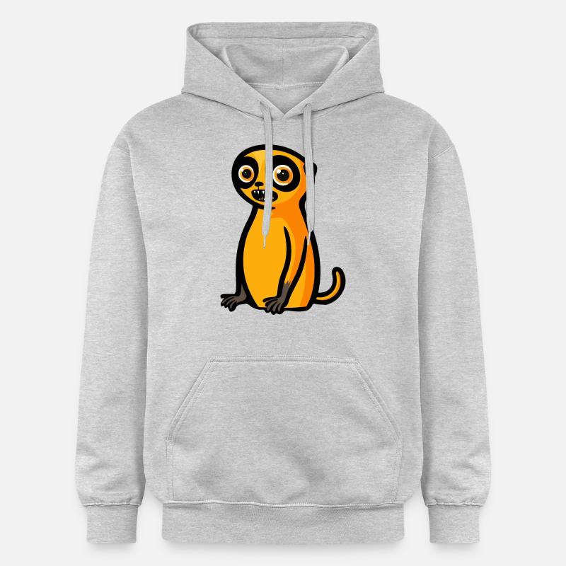 Suricate Halloween Bande dessinée drôle - Sweat à capuche Softstyle® Gildan Unisexe - gris clair chiné