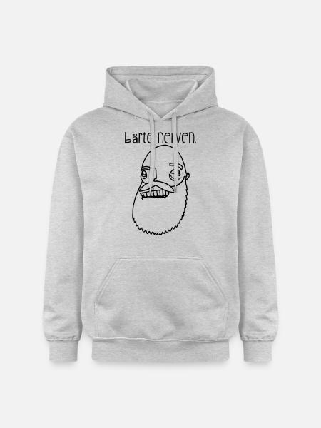 Bärte nerven! - Gildan Unisex Softstyle® Midweight Hoodie - Hellgrau meliert