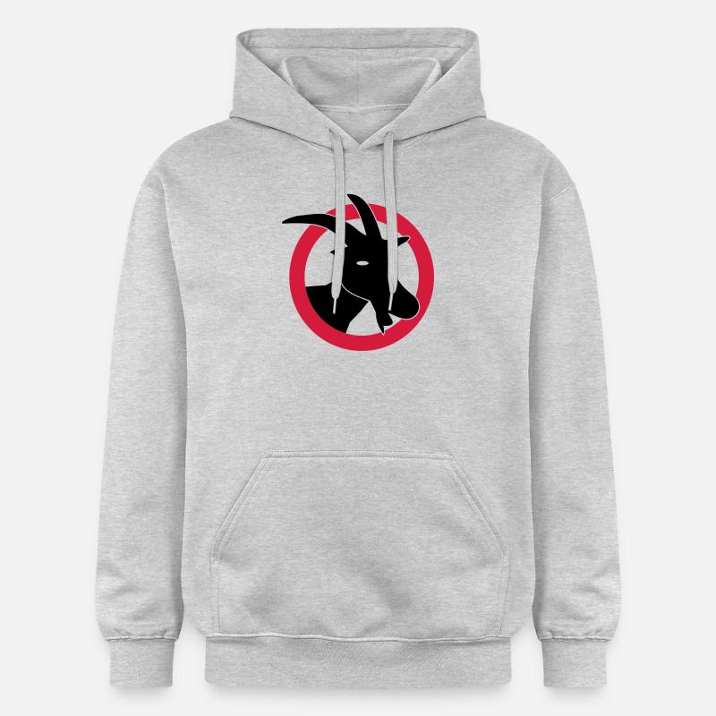 Attention chèvres - Sweat à capuche Softstyle® Gildan Unisexe - gris clair chiné