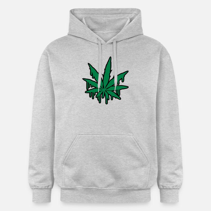 Weed Graffiti - Sweat à capuche Softstyle® Gildan Unisexe - gris clair chiné