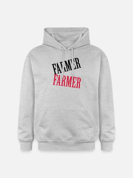 Farmer - Sweat à capuche Softstyle® Gildan Unisexe - gris clair chiné