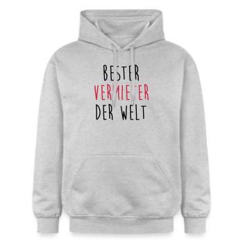 Vermieter Vermieterin Mieter Leasing Miete Auto - Gildan Unisex Softstyle® Midweight Hoodie - Hellgrau meliert - Vorne - Liana (172cm) & Jaron (178cm)