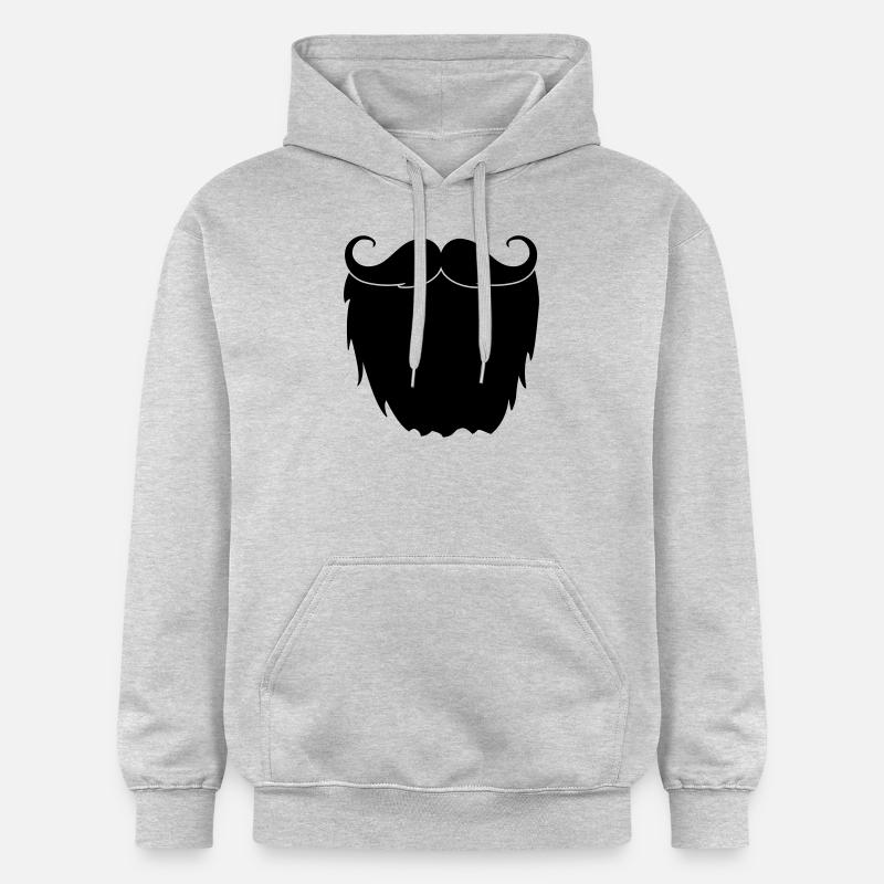 vollbart - Gildan Unisex Softstyle® Midweight Hoodie - Hellgrau meliert