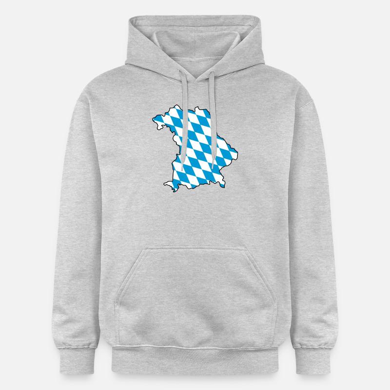 Ma maison - ma fierté - Bavière - Sweat à capuche Softstyle® Gildan Unisexe - gris clair chiné