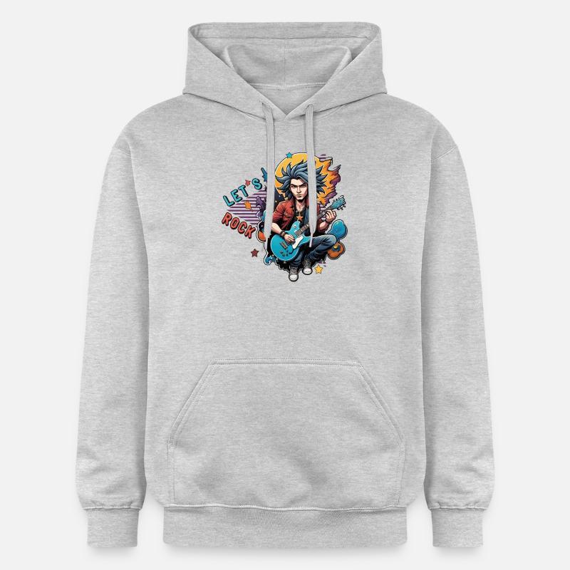 Faisons du rock - Sweat à capuche Softstyle® Gildan Unisexe - gris clair chiné