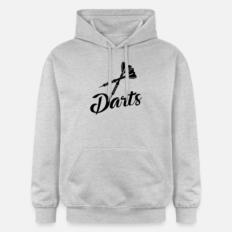 Fléchettes - Sweat à capuche Softstyle® Gildan Unisexe - gris clair chiné