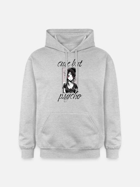 cute but psycho - Gildan Unisex Softstyle® Midweight Hoodie - light heather grey