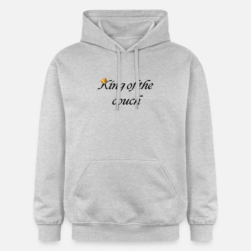Roi du divan - Sweat à capuche Softstyle® Gildan Unisexe - gris clair chiné