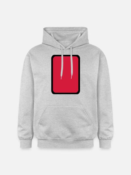 Red card Referee - Gildan Unisex Softstyle® Midweight Hoodie - light heather grey