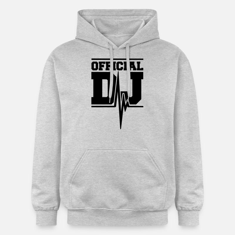 Official DJ Music Pulse - Sweat à capuche Softstyle® Gildan Unisexe - gris clair chiné